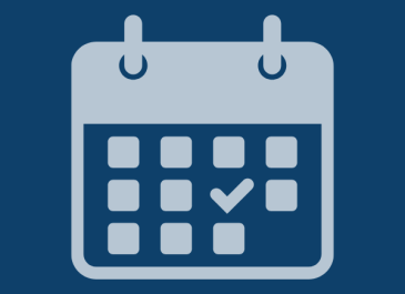  Illustration of a calendar against a blue background