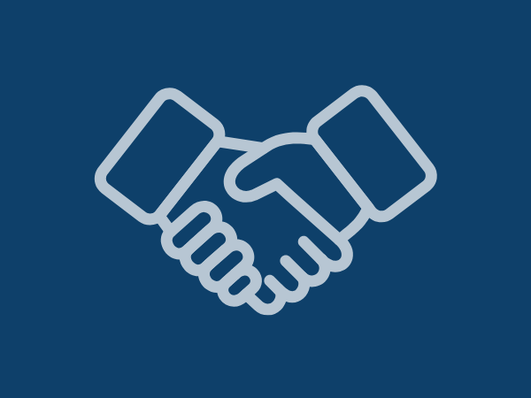 Illustration of a handshake
