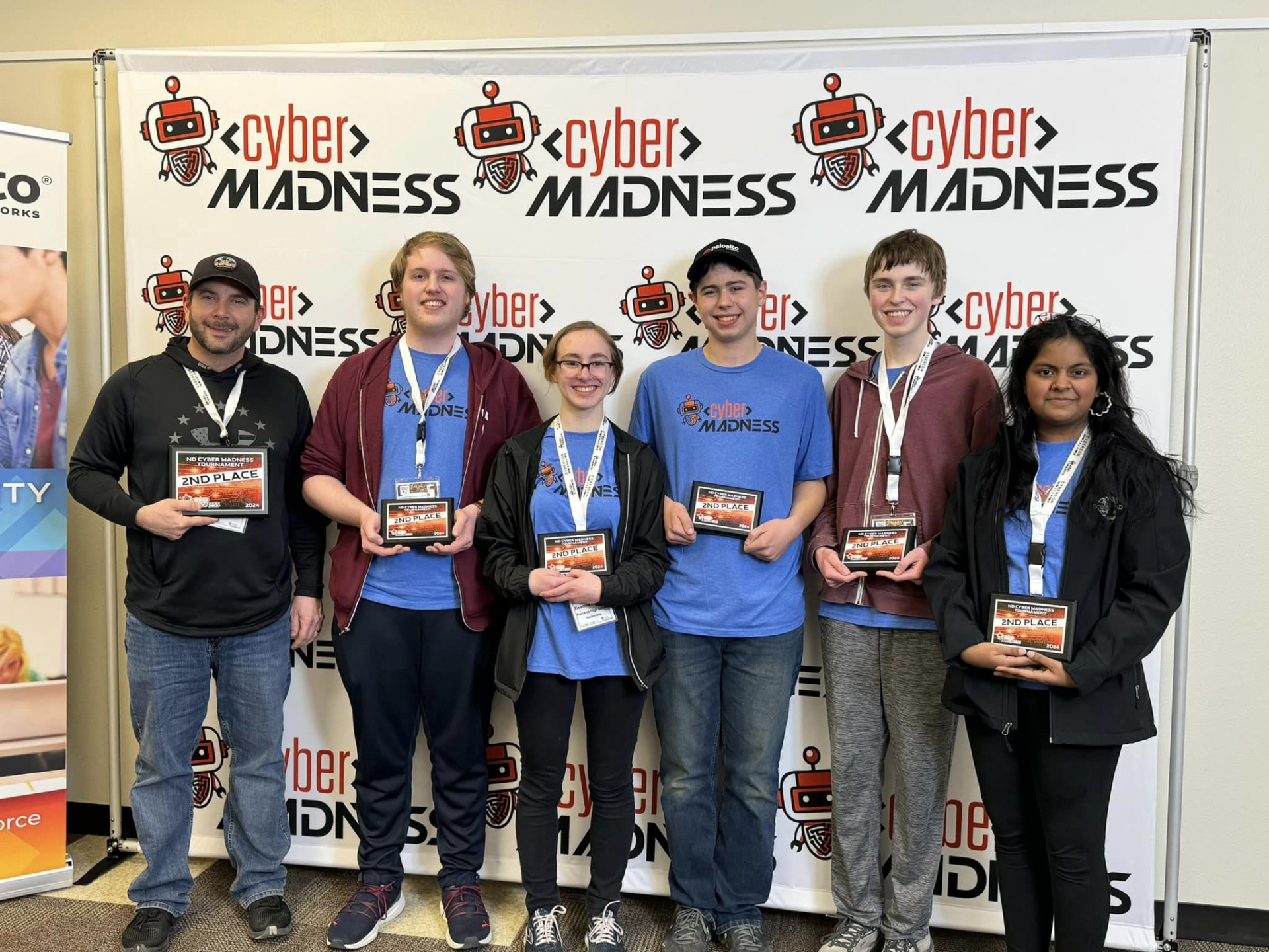 2024 cyber madness high school tournament 2nd place winners Bismarck High School - Team Hacktivistz