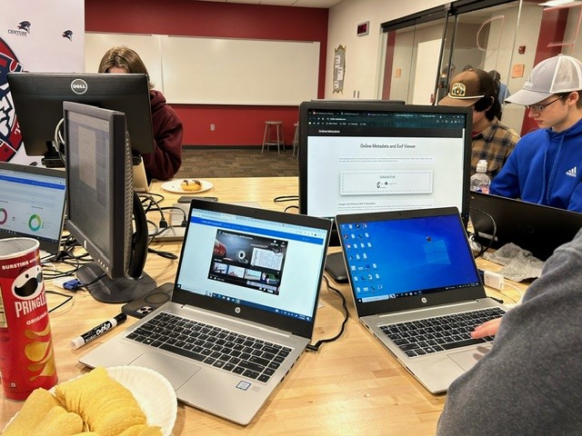 Students from Century High school competing in the virtual round