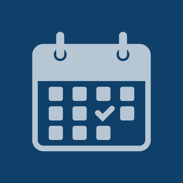  Illustration of a calendar against a blue background