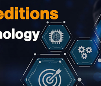 Dark blue and grey background STEM related graphics.